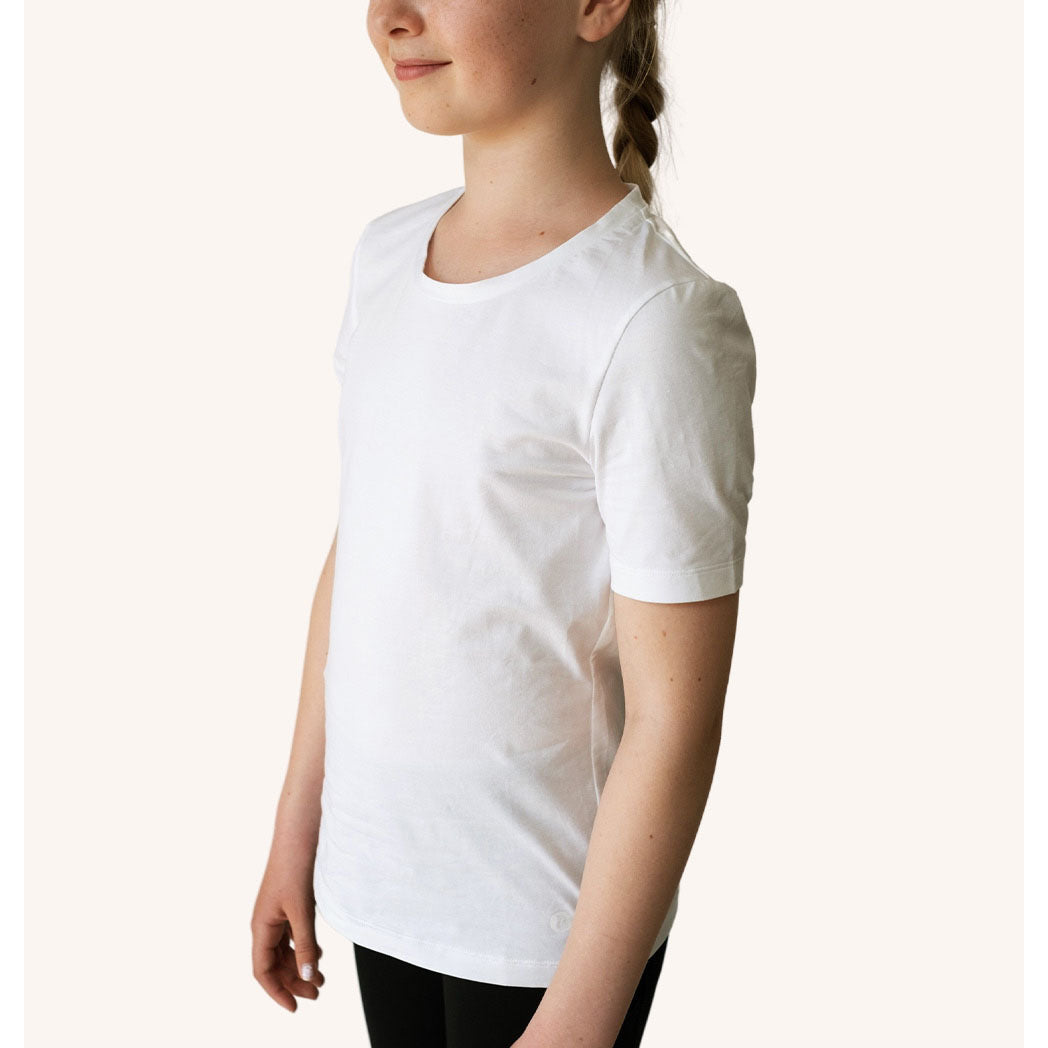 swedish-posture-swedish-posture-alignment-t-shirt-cotton S Kids White